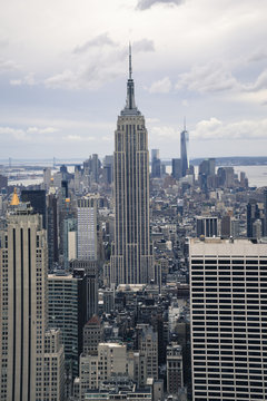 Empire State Building and Manhattan skyline, New York City, New York