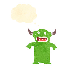 retro cartoon little devil
