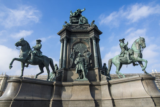 Maria-Theresa monument on Maria-Theresien-Platz in front of the Museum of Natural History, Vienna, Austria