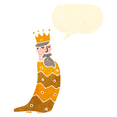 on of the three kings retro cartoon