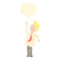 retro cartoon businessman pointing upwards