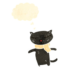 retro cartoon black cat