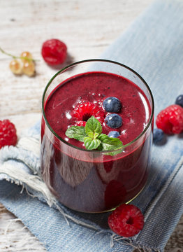 Blueberry smoothie, healthy drink