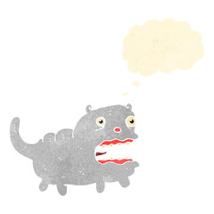 retro cartoon ugly cat