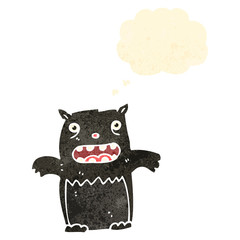 retro cartoon black cat