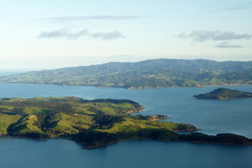 Fototapeta na wymiar Flug nach Great Barrier Island, Neuseeland