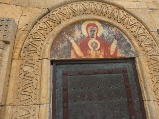 Иконы и фрески монастыря в Гелати. Кутаиси. Грузия.