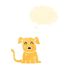 retro cartoon little dog