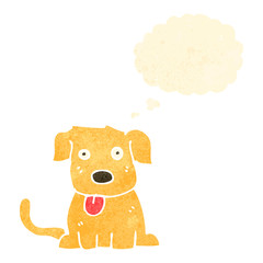 retro cartoon little dog