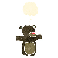 retro cartoon little bear