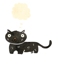 retro cartoon black cat