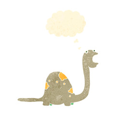 retro cartoon dinosaur