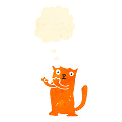 retro cartoon cute cat