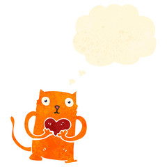 retro cartoon cute cat