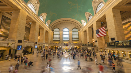 The main concourse of Grand Central Station, Manhattan, New York