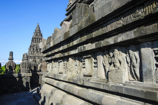 The Prambanan Temple complex, Java, Indonesia