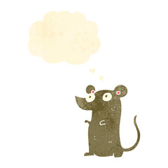 retro cartoon cute little mouse