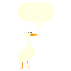 retro cartoon goose