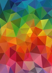 Poster Abstract 2D geometric colorful background © igor_shmel