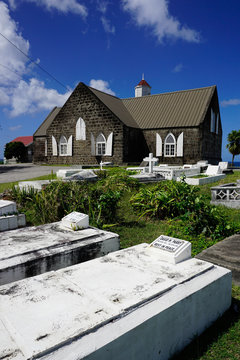 St. Thomas Anglican Church built in 1643, Nevis, St. Kitts and Nevis, Leeward Islands 