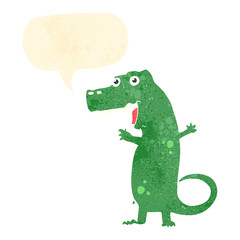retro cartoon dinosaur
