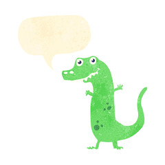 retro cartoon dinosaur