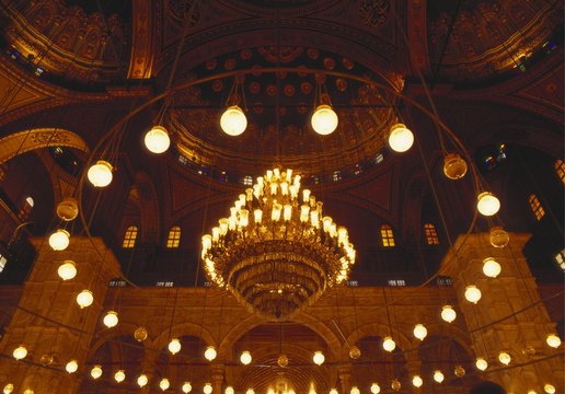 Inside the Blue Mosque, Istanbul, Turkey
