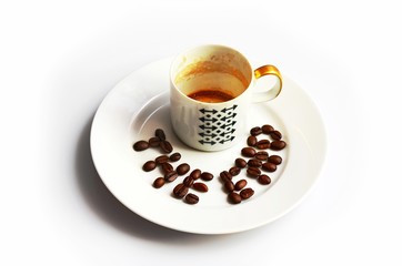 Finish up coffee and the sentence 