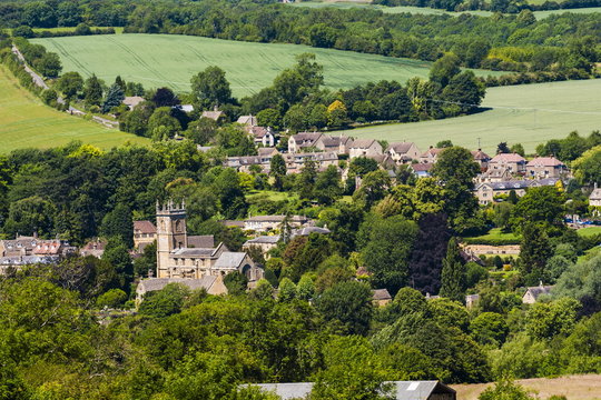 St. Peter and St. Paul Church in Blockley, a traditional village in The Cotswolds, Gloucestershire 