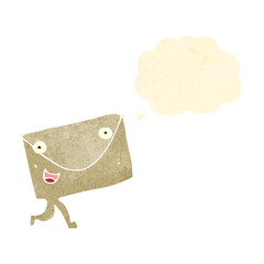 retro cartoon envelope
