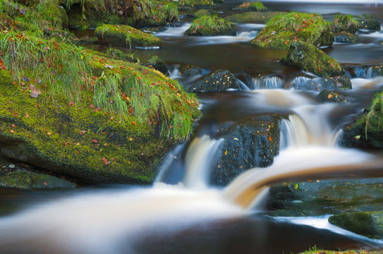 Llanrhaeadr ym Mochnant, Pistyll Rhaeadr Waterfalls, Berwyn Mountains, Powys, Wales 