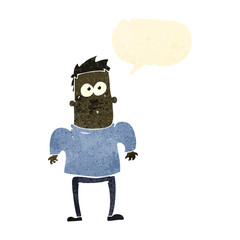 retro cartoon man shrugging shoulders