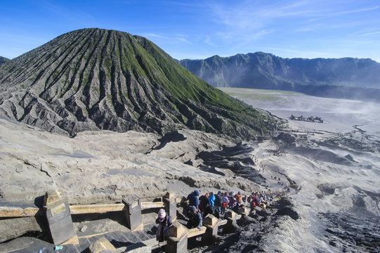 Mount Bromo crater, Bromo Tengger Semeru National Park, Java, Indonesia