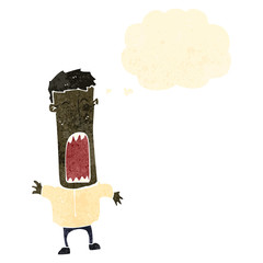 retro cartoon shouting man