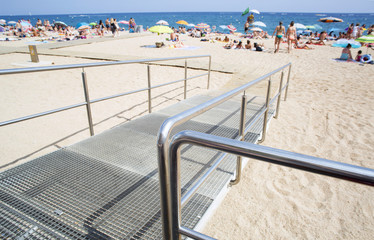 Ramp to the beach