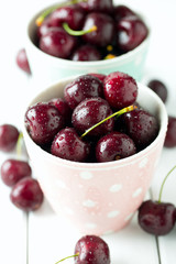 sweet cherry in a cup