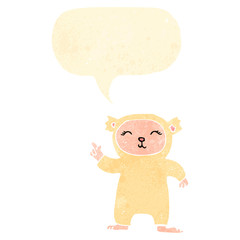 retro cartoon bear costume