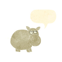 child's drawing of a hippo