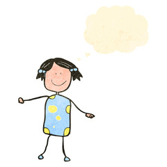 child's drawing of a happy woman