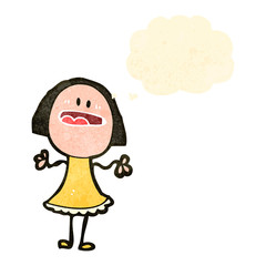 retro cartoon woman complaining