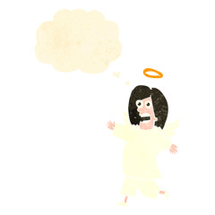 retro cartoon angel