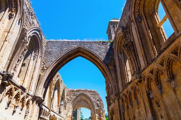 Glastonbury Abbey in Glastonbury, England