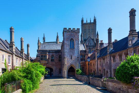 Vicars Close In Wells, Somerset, England