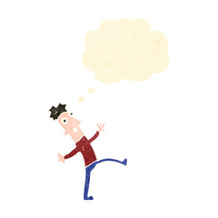 retro cartoon dancing man