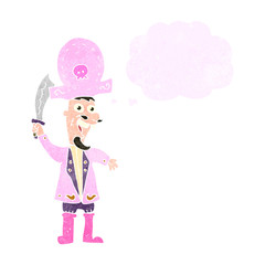 retro cartoon pink pirate
