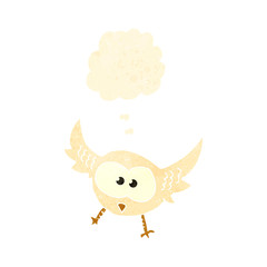retro cartoon owl