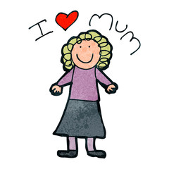 child's mother's day drawing