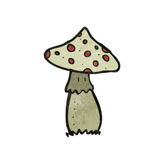 retro cartoon toadstool