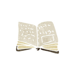 retro cartoon old book