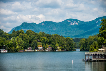 Obraz premium scenery around lake lure north carolina